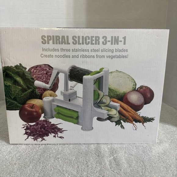 BJ's Club Spiral Slicer 3 in 1 Stainless Steel Slicing Blades NEW Item #34186 - Picture 3 of 7